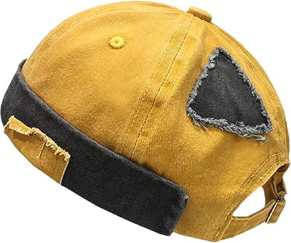 Men Dome Brimless Hats Sailor Docker Beanie Cap Hip Hop Skull Caps