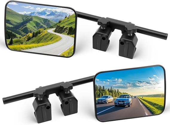 Caravan Towing Mirrors, 360° Adjustable Towing Mirrors for Cars