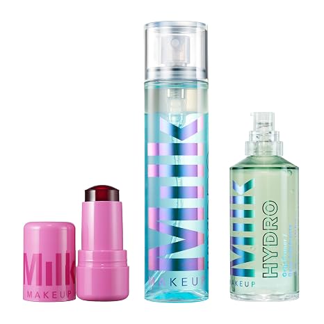 Milk Makeup Hydro Grip + Jelly Tint Bundle Hydrating & Long-Lasting Makeup Essentials Includes Primer, Tint, Set Spray