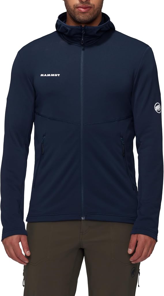 Mammut Men's Aconcagua Light ML Hooded Jacket, Marine, XL