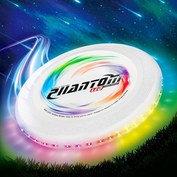 Flying Disc with Million Colors, 13 Lighting Modes 35 Bright Waterproof Flying Ring, Camping for Kids Teens Adults Boys Girls, Perfect for Ages 6+, Gift for Kids