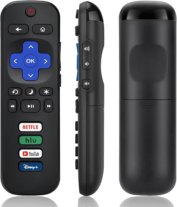 Universal TV Remote Compatible for Roku TV All Series, Remote Control Replacement for Hisense/Onn/TCL/Sharp/Philips/Element/Insignia/Hitachi/JVC R0KU Smart TVs (Not for RokuStick,Box and Player)