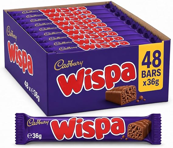 Cadbury Wispa Chocolate Bar (48x36g)