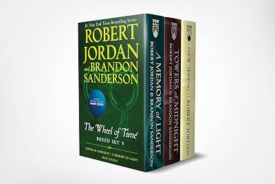 Wheel of Time Premium Boxed Set V: Book 13: Towers of Midnight, Book 14: A Memory of Light, Prequel: New Spring Mass Market Paperback June 30, 2020