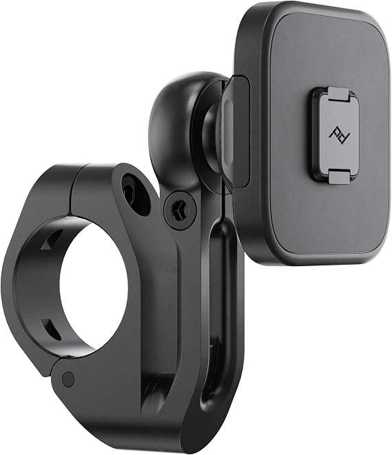 Peak Design Mobile Motorcycle Bar Phone Mount V2, Non-Charging, SlimLink Mounting Technology, Rigid Arm, Fits a Variety of Handlebars (7/8"-1.25" Diameter), Vibration Isolator, Motorcycle Phone Mount