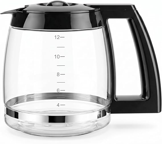 12-Cup Glass Coffee Carafe Replacement for Cuisinart Coffeemaker