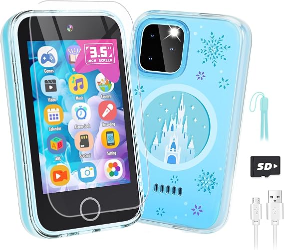 Kids Smart Phone,3.5'' Touchscreen Kids Toy Phone for Girls Age 3 4 5 6 7 8