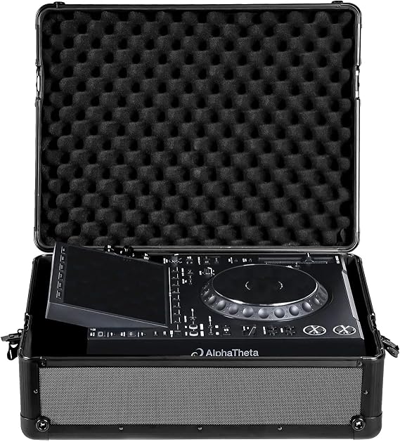 UDG Ultimate Pick Foam Flight Case AlphaTheta CDJ-3000X, Black (U93031BL) | Road-proof AlphaTheta CDJ-3000X transport; Ultimate aluminium pick foam