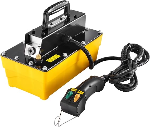 VEVOR 10,000PSI Air Hydraulic Pump, 0.61 Gal Reservoir, NPT 3/8 In Oil Outlet, NPT 1/4 In Inlet, Plastic Air Hydraulic Pump with Remote Control Actuator, for Automobile Frame Machine & Hydraulic Press