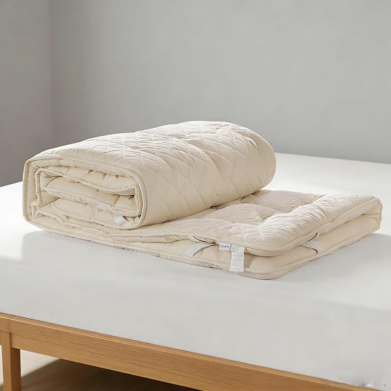 Luxury 100% Organic Wool Mattress Topper - 60"x78"