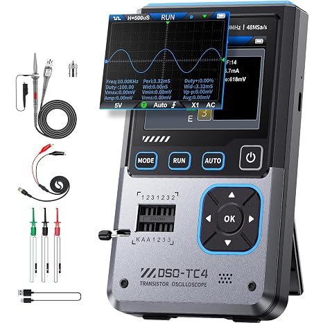 FNIRSI DSO-TC4 3-in-1 Handheld Oscilloscope 10MHz Bandwidth 48MS/s Sampling