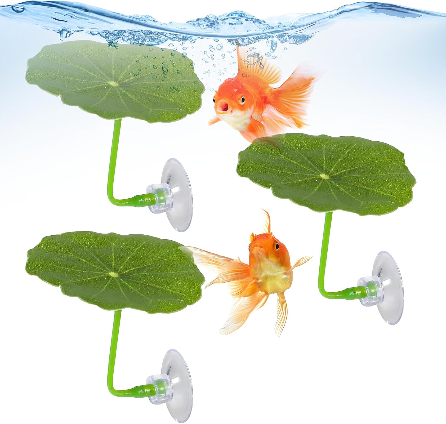3 Pcs Betta Fish Leaf Hammock Soft Aquarium Decor Plastic Plants Practical Resting Spot Betta Fish Tank Decoration for Sleeping Resting Hiding Playing