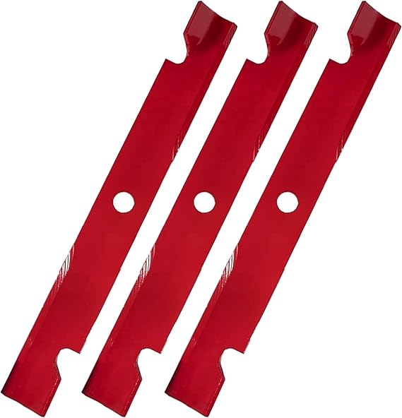 Mr Mower Parts 60" Mower Blade Set of 3 Compatible with Exmark 103-6403 103-6403-S High Lift Notched Blades