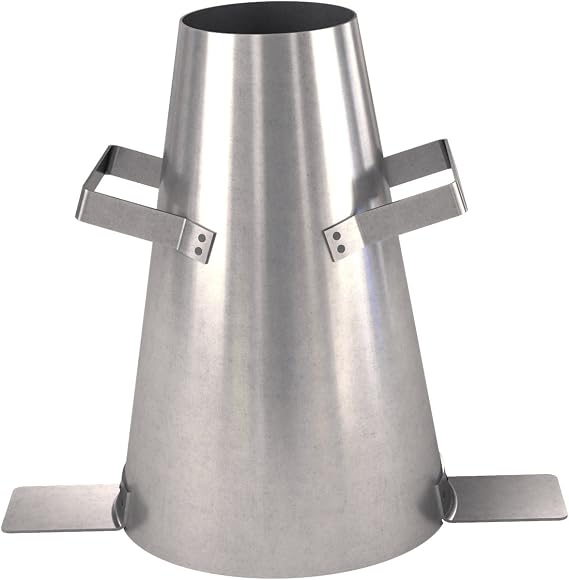 Bon Steel Slump Cone for Concrete Testing Plated Rust-Resistant Steel Concrete Slump Cone with Handles & Foot Pieces, 12 in. Height, 4-1/4 in. Top x 8 in. Bottom Diameter