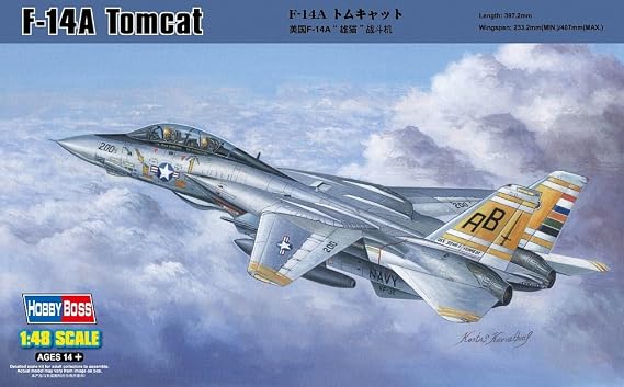 Hobby Boss HY80366 F-14A Tomcat Airplane Model Building Kit