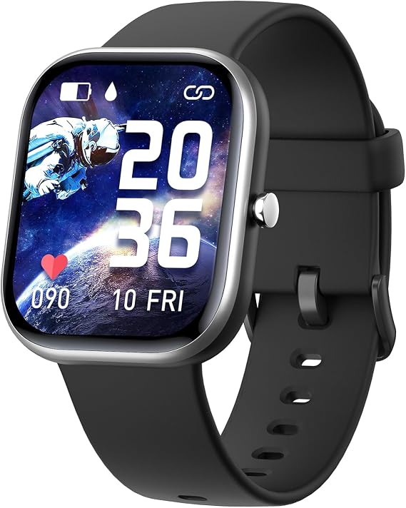 Kids Smart Watch for Girls,IP68 Waterproof Kids Fitness Tracker Watch with 1.5 Inch DIY Face,Heart Rate Sleep Monitor,19 Sport Modes,Calories Counter,Alarm Clock,Great Gifts for Children 6+ (Black)