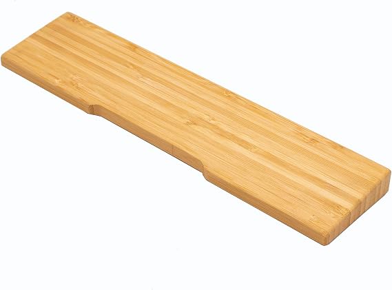Bamboo Wrist Rest for Computer Keyboard,Ergonomic Anti-Slip Hard Palm Rest for Comfortable Typing Pain Relief,for 60% 65% 75% 87Mechanical Keyboard Wrist PadOffice Laptop/PC Gaming (68,84 Key)