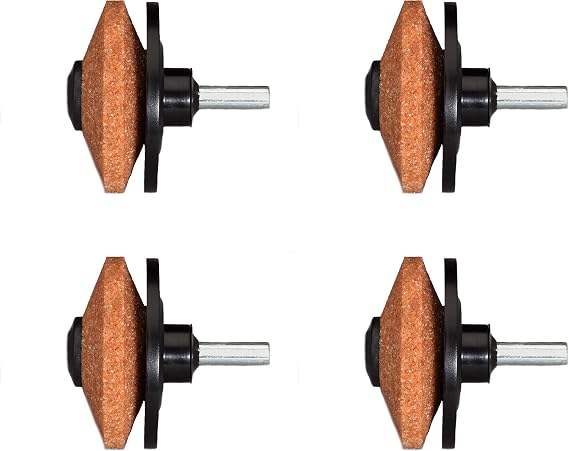 Multi-Sharp 1301 Multi-Purpose Blade Sharpener for Rotary Lawn Mower, Spades, Hoes, Lawn-Edgers, Shears, Axes and Other Garden Tools (Pack of 4)