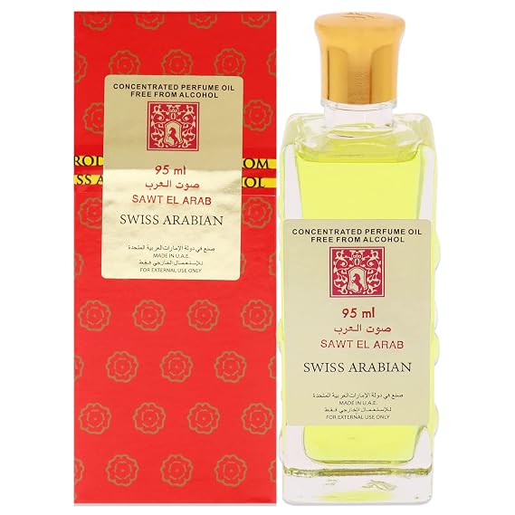Swiss Arabian Sawt El Arab - Luxury Products from Dubai - Long Lasting Personal Perfume Oil - A Seductive, Exceptionally Made, Signature Fragrance - The Luxurious Scent of Arabia - 3.2 oz