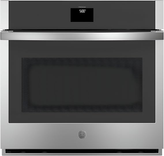 GE 30 in. Single Smart Convection Wall Oven with No-Preheat Air Fry in Stainless Steel
