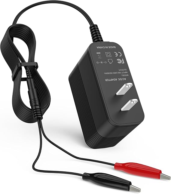 14.6V Charger for Talentcell 12V Rechargeable Lithium Iron Phosphate Battery for LiFePO4 Battery Lithium Battery Charger with Dual Alligator Clips Connector Power Adapter