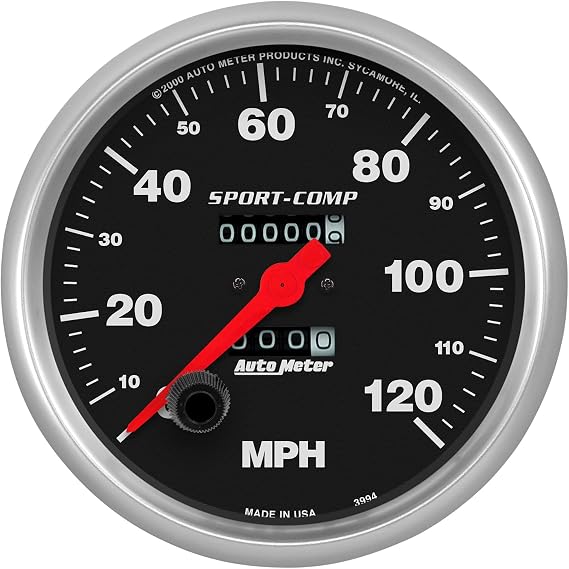 Auto Meter 3994 Sport-Comp In-Dash Mechanical Speedometer 5.000 in.