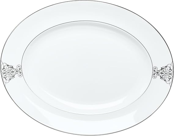 Vera Wang by Wedgwood Imperial Scroll 13.75-Inch Oval Platter