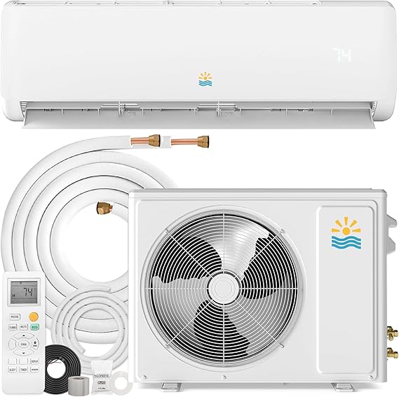 Mini Split Ac/Heating System, 12000 BTU Mini Split Air Conditioner