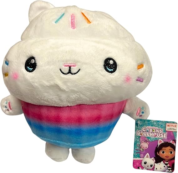 DREAMWORKS GABBY'S DOLLHOUSE - Large 25-35cm Super Soft Gift Quality Embroidered Plush - (Cakey Cat)