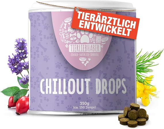 Natural Dog Soothing Agent - Chillout Drops for Dogs Relaxation