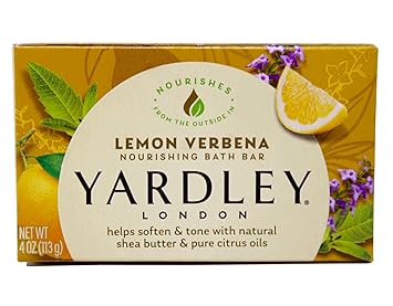 Yardley of London Naturally Moisturizing Bath Bar Lemon Verbena with Shea Butter