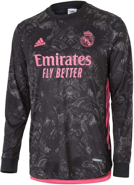 adidas Real Madrid 3rd Authentic Men's Long Sleeves Jersey 20-21