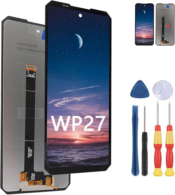 New Display Touch Screen for Oukitel WP27 LCD Display Replace Parts with Tools.