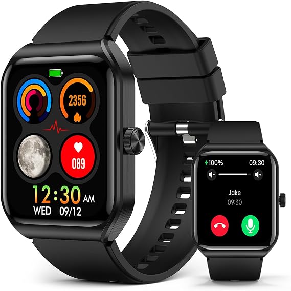Smart Watch for Men Women with Bluetooth Call,1.91''HD Screen Smartwatch with Heart Blood Oxygen/Rate/Pressure/Sleep Monitor,100+ Sports Modes Fitness Tracker with IP67 Waterproof for Android iOS