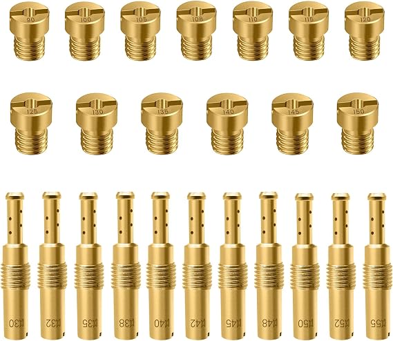 Strongthium 24 Pcs Carburetor Main and Pilot Jet Kit