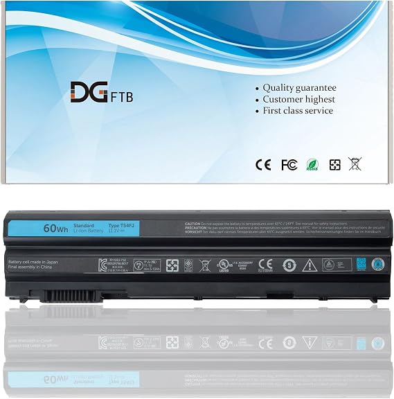 New 8858X Laptop Battery for Dell Latitude E5420 E5430 E5520 E5530 E6530 E6420 E6430 Inspiron 14R 5420 15R 5520 7520 17R 5720 7720 Vostro 3460 3560 M5Y0X T54F3 4YRJH 0T54FJ 911MD (11.1V 48Wh)