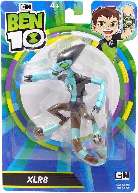 Ben 10 XLR8 Action Figure - 5" Alien TV Show Plastic Toy