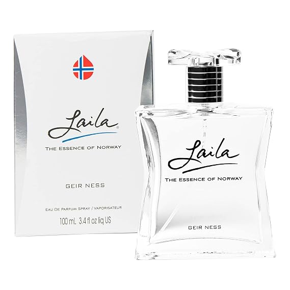 Geir Ness Laila Eau De Parfum Spray, 3.4 oz | Fresh and clean fragrance, long-lasting, everyday wear, laila perfume norway, leila perfume for women, layla perfume