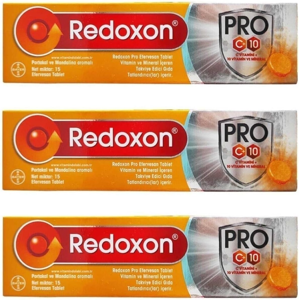 Redoxon Pro 15 Effervescent Tablets 3 Pieces