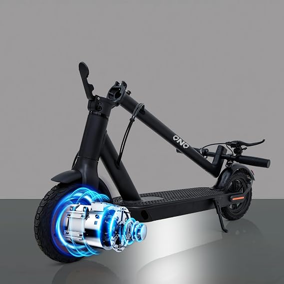 Electric Scooter, 8.5" Anti-Slip Off-Road Tires, 15.5 Mph Top Speed, 12-15 Miles Long Range, Folding Escooter for Adults and Teens with Dual Braking, App