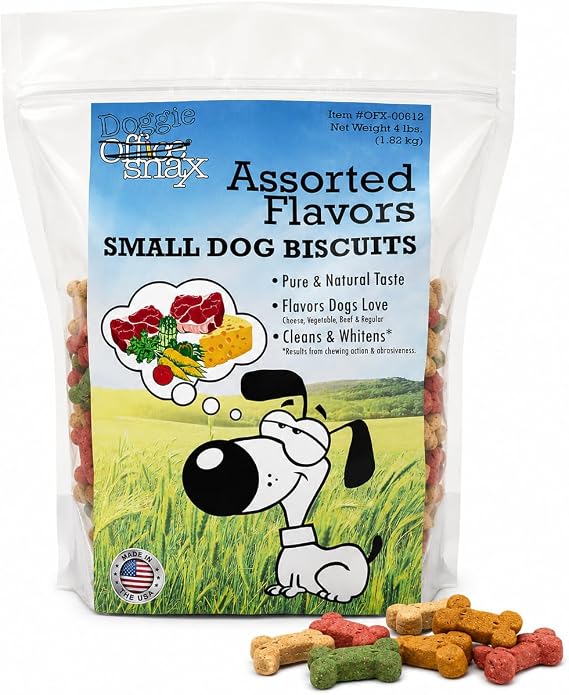 Office Snax Doggie Snax Assorted Treats - 4# Bag
