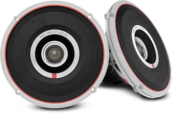 DS18 SQCOAX 6.5-Inch Full Range 2-Inch Coaxial Speaker, 180 MAX Watts Series Coaxial Spekers - Set of 2