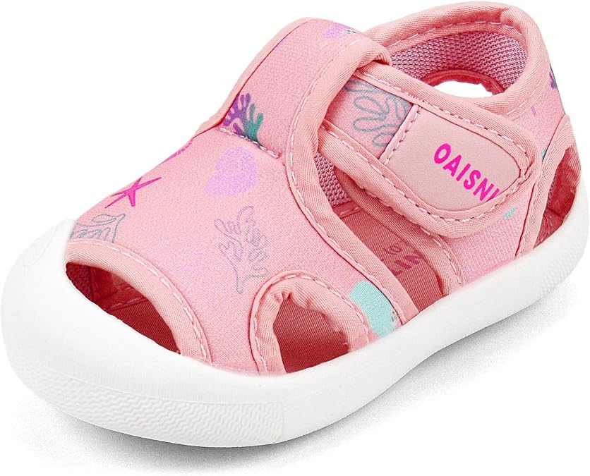 Baby Girls Boys Sandals Summer Sneakers Non-Slip Lightweight Beach Water Shoes Toddler First Walkers