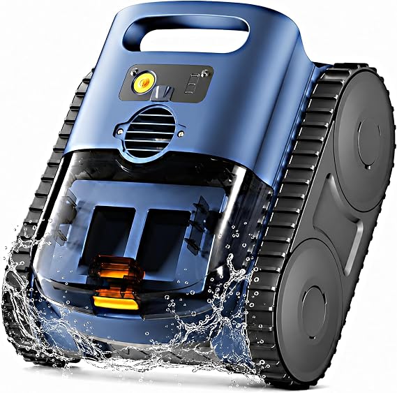 Cordless Robotic Pool Vacuum - Automatic Robotic Pool Cleaner
