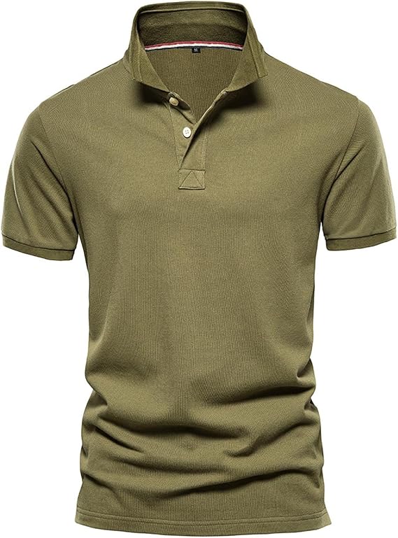 Ymosrh Men's Shirts Summer New Cotton Sports Short Sleeve Fashion Solid Shirt Top Big and Tall Shirts, M-2XL