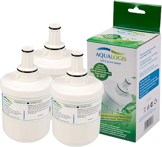 3 x AL-093F Fridge Filter Compatible with Samsung DA29-00003F DA29-00003G (NOT in Blue Box)