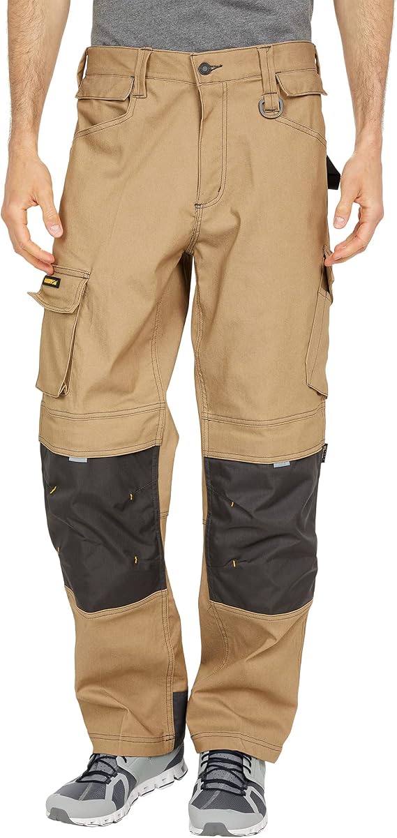 Caterpillar H2O Defender Water Resistant Work Pants for Men with Reinforced Knees, Bellowed Cargo Pocket and Tool Bags