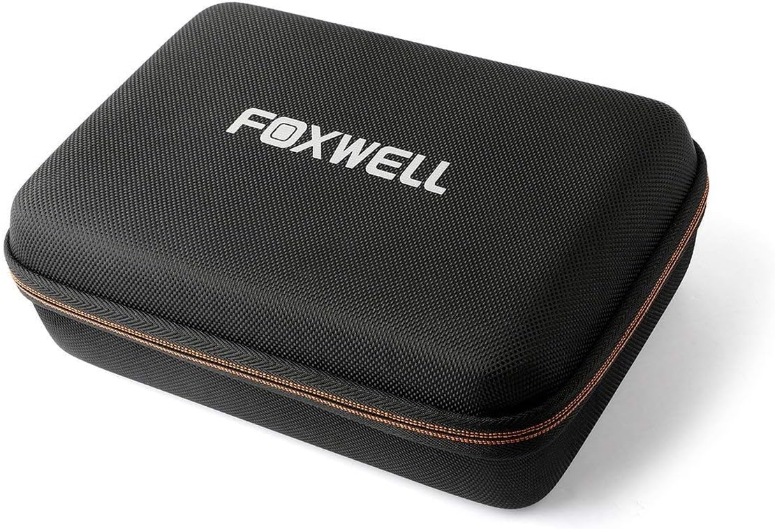 FOXWELL Hard Protection Carrying Case for NT510 Obd2 Code Reader Check Engine Light Scanner and Diagnostic Scan Tool - Polyester Fibre & EVA Travel Case Black