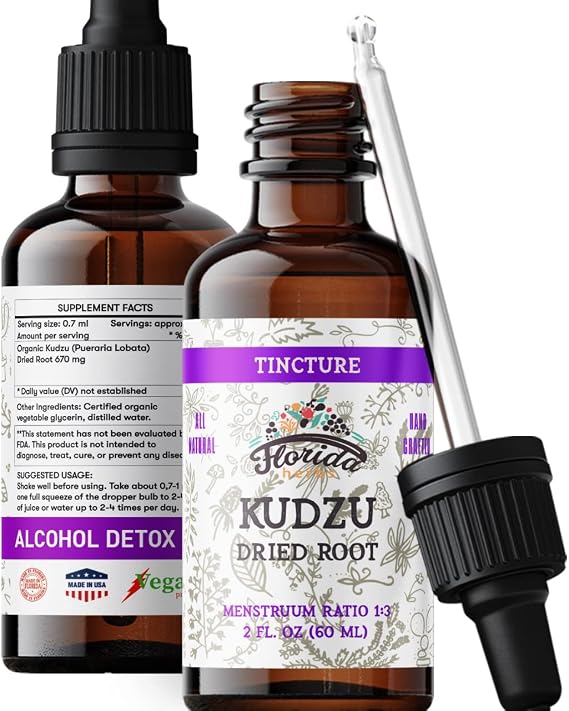 Kudzu Extract - Kudzu Root Organic Supplement - Non-Alcohol Supplement - Made in USA 2 oz