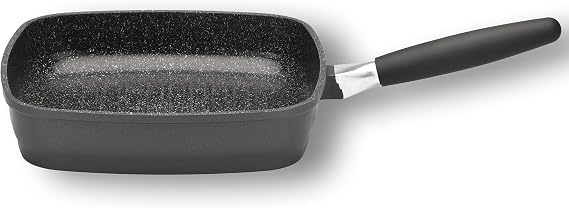 Berghoff Scala Non-stick Grill Pan 11" Cast Aluminum Ferno-Green PFOA-Free Coating Stay-cool Detachable Handle Induction Cooktop 3-layer Base Ceramic Coating